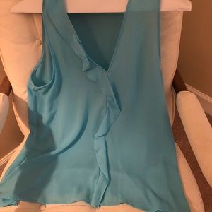 Banana Republic silk top in ocean blue size M.